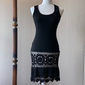 Black and White Cotton Dress